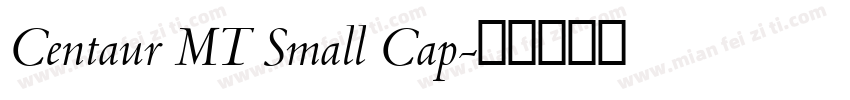 Centaur MT Small Cap字体转换